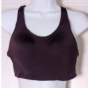 ATHLETA Advance B-G Racer Back Padded Compression Sports Bra Top‎ Purple 36C